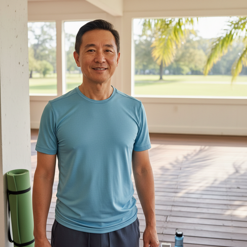 Yoga – Man 50s East Asian